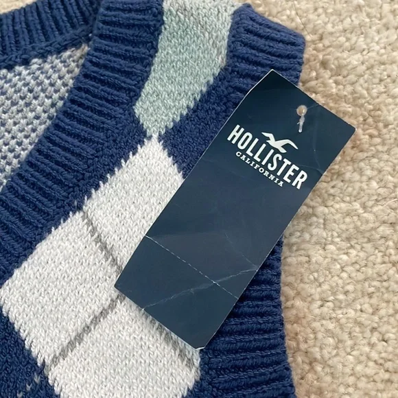 💗NWT HOLLISTER V NECK SWEATER VEST SIZE SMALL - Picture 2 of 4